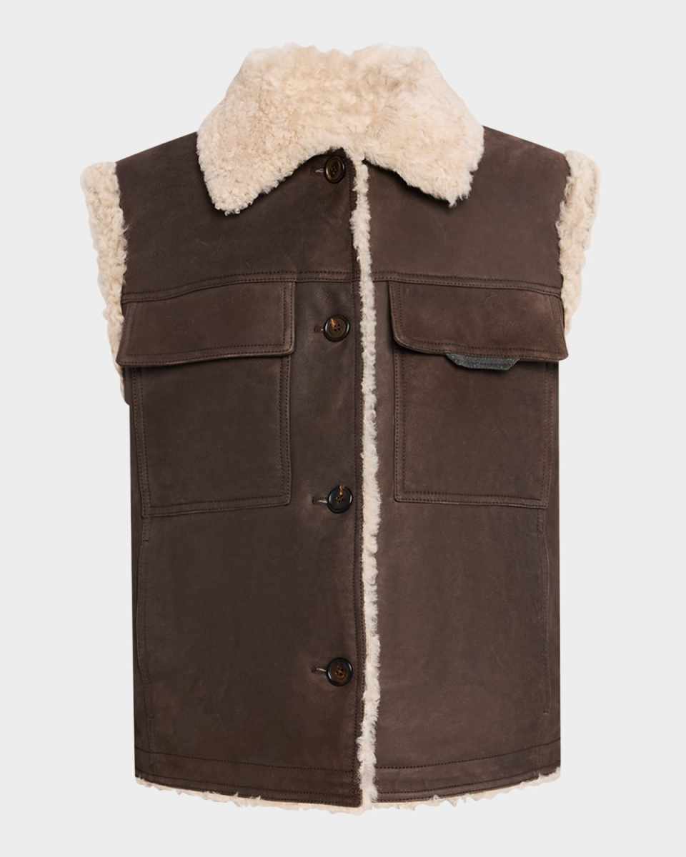 Soft Sheep Shearling Vest